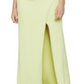 BCBGMAXAZRIA Women's One Shoulder Cut Out Evening Dress Green Size Medium