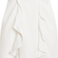 BCBGMAXAZRIA Women's Max Azria Ruffled Sleeveless V Neck Mini Dress White Size 4