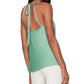 BCBGMAXAZRIA Women's Tie Back Top Green Size Medium