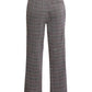 BCBGMAXAZRIA Women's Plaid Print Cropped Pants Black Size 6