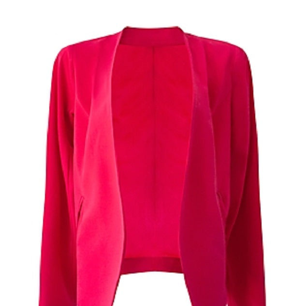 BCBGeneration Women's Open Front Blazer Red Size X-Small