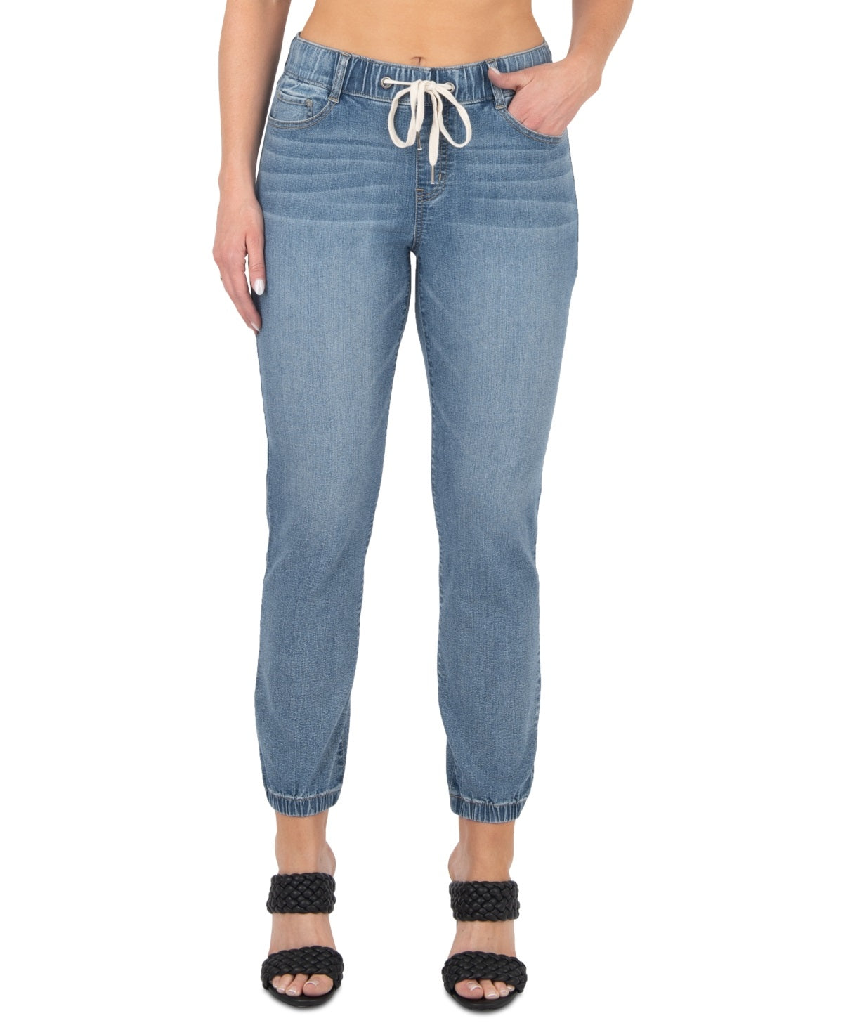 Rewash Junior's Pull on Jogger Jeans Blue Size X-Small