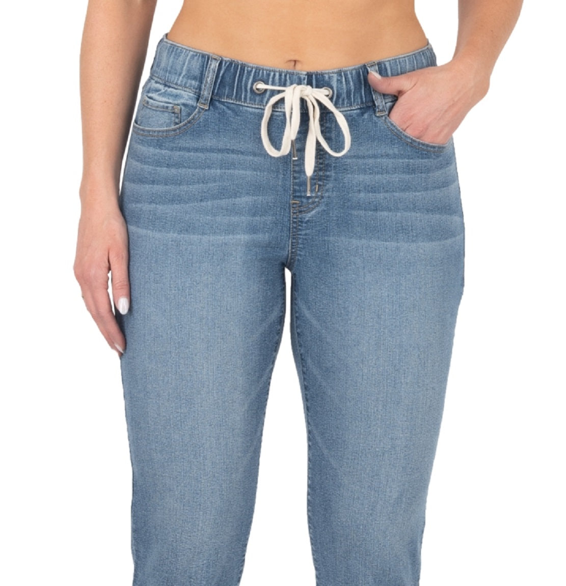 Rewash Junior's Pull on Jogger Jeans Blue Size X-Small