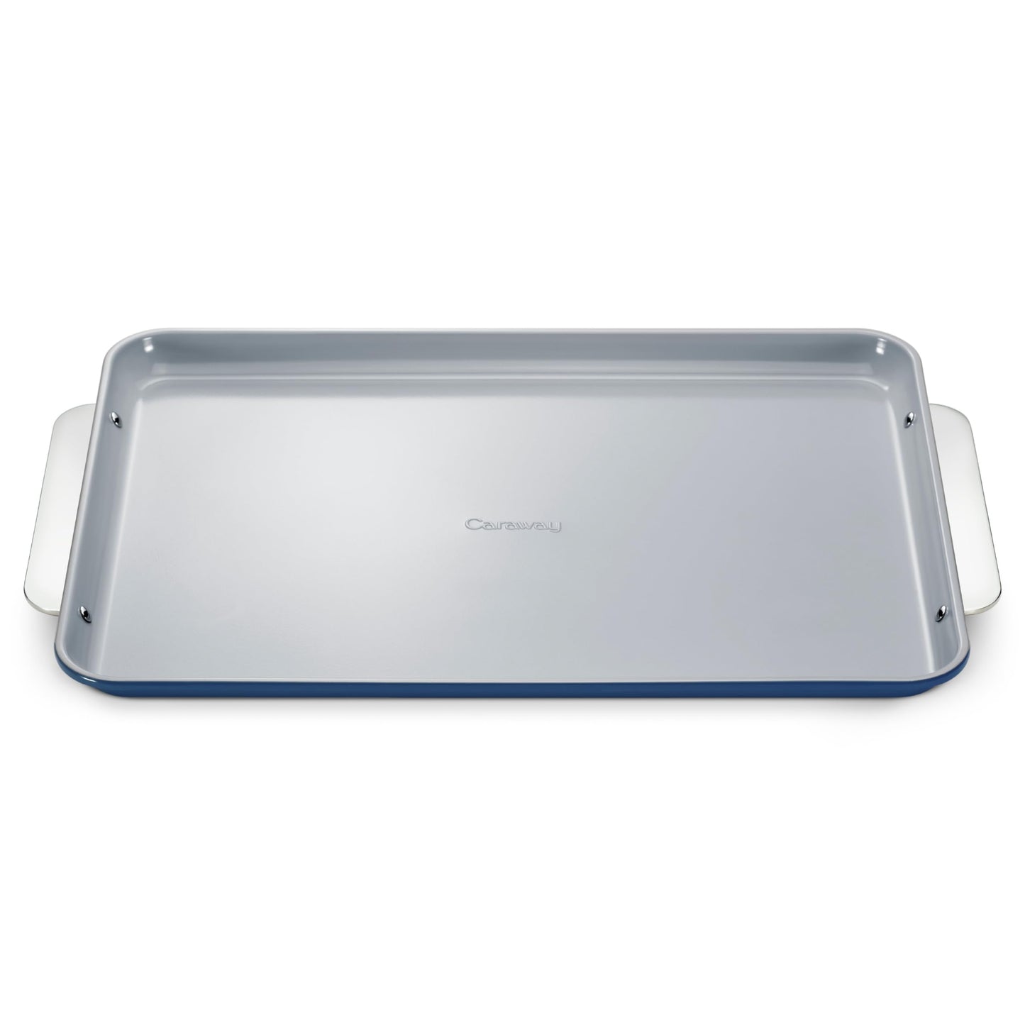Caraway NonStick Ceramic Baking Sheet  Naturally Slick Ceramic Coating  NonToxic PTFE  PFOA Free  Perfect for Baking Roasting and More  Large 18 x 13  Navy