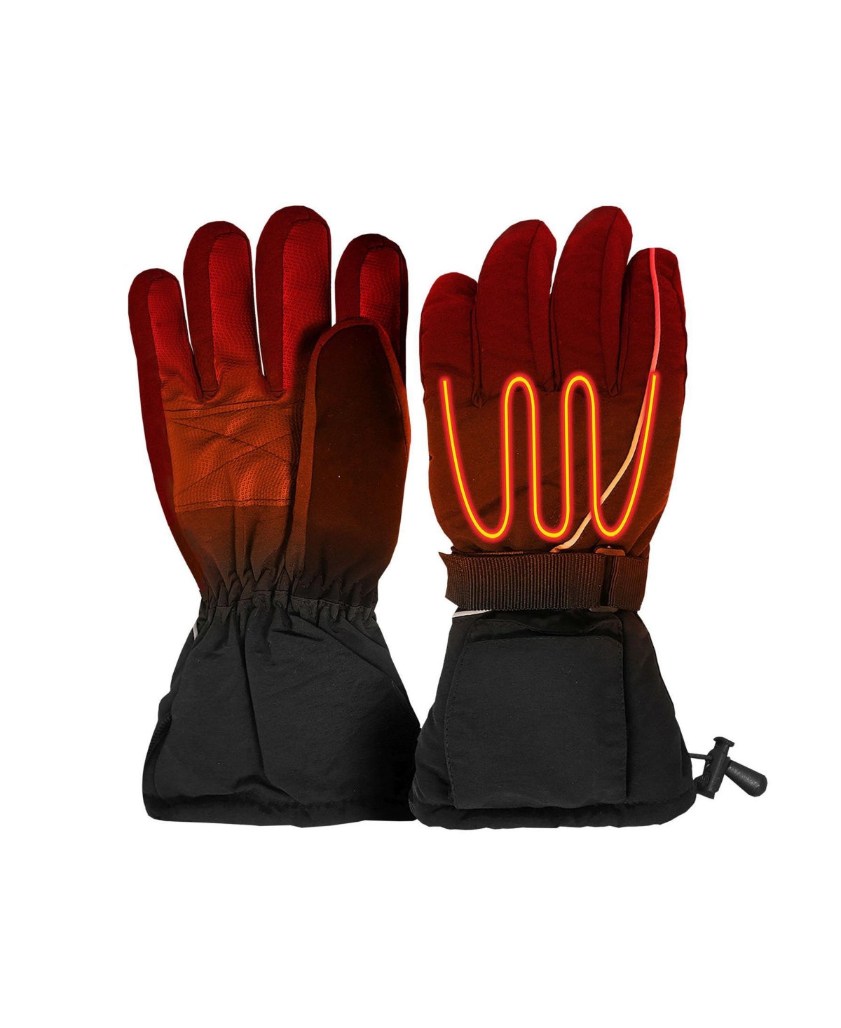 Actionheat Women's Aa Battery Heated Snow Gloves Black Size Regular