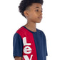 Levi's Toddler Boy's Colorblocked Vertical Logo T-Shirt Blue Size 2T