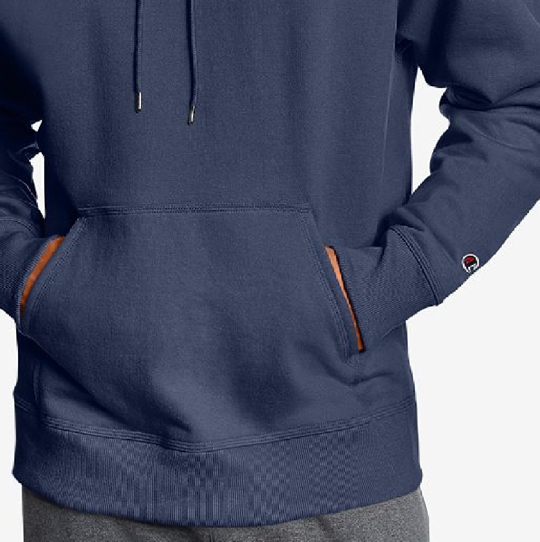 Champion Men's Powerblend Fleece Hoodie Blue Size Medium