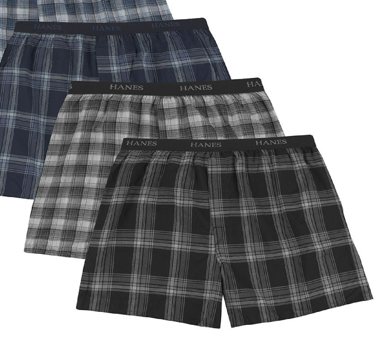 Hanes Men's 4 Pack + 1 Extra Bonus Pair Boxer Briefs Assorted Size Small