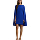 Lauren Ralph Lauren Womens Cape Georgette Cocktail Dress New Sapphire Size 8