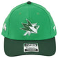 NHL Fanatics Authentic Pro San Jose Sharks Green Curved Bill Shamrock Hat Cap