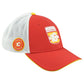 NHL Fanatics Authentic Pro Calgary Flames Adults Adjustable Mesh Trucker Hat Cap