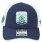 NHL Fanatics Authentic Pro Seattle Kraken Adults Adjustable Mesh Trucker Hat Cap
