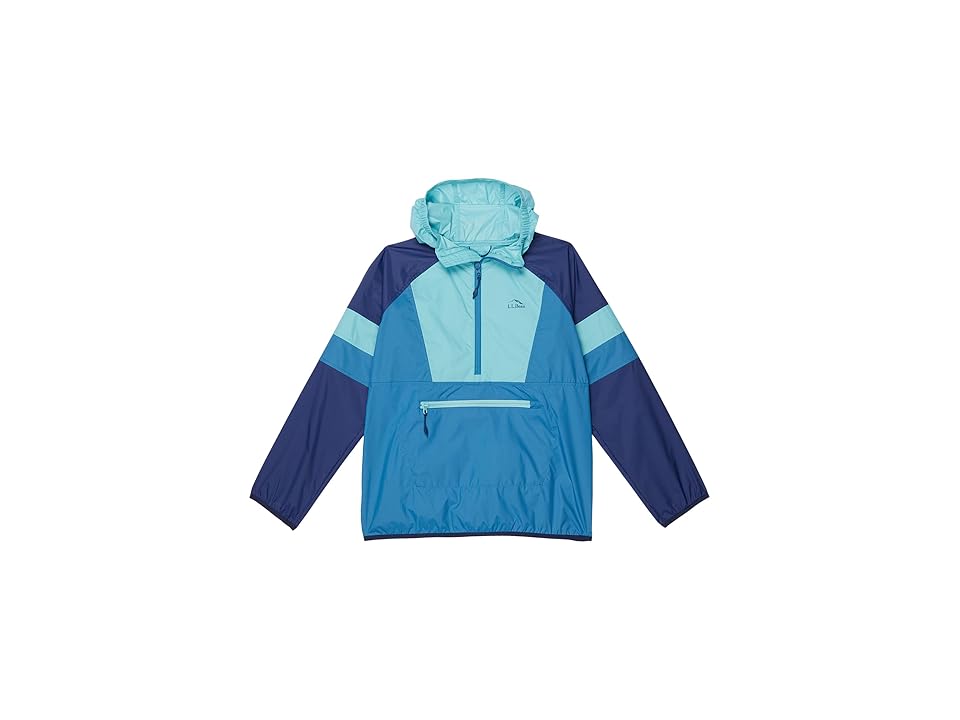 LLBean Kids Wind & Rain Anorak - Marine/Sea Blue