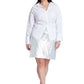 ELOQUII Women's Plus Size Sequin Mini Skirt - 16, Platinum
