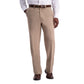 Haggar Mens Premium Comfort Reg. and Big & Tall Sizes Dress Pants, Medium Khaki, 38W X 32L US