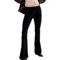 Free People Penny Pull On Velvet Pants Black Womens XL