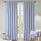 Urban Habitat Brooklyn Cotton Jacquard Pom Pom Window Panel Blue 42 x 95
