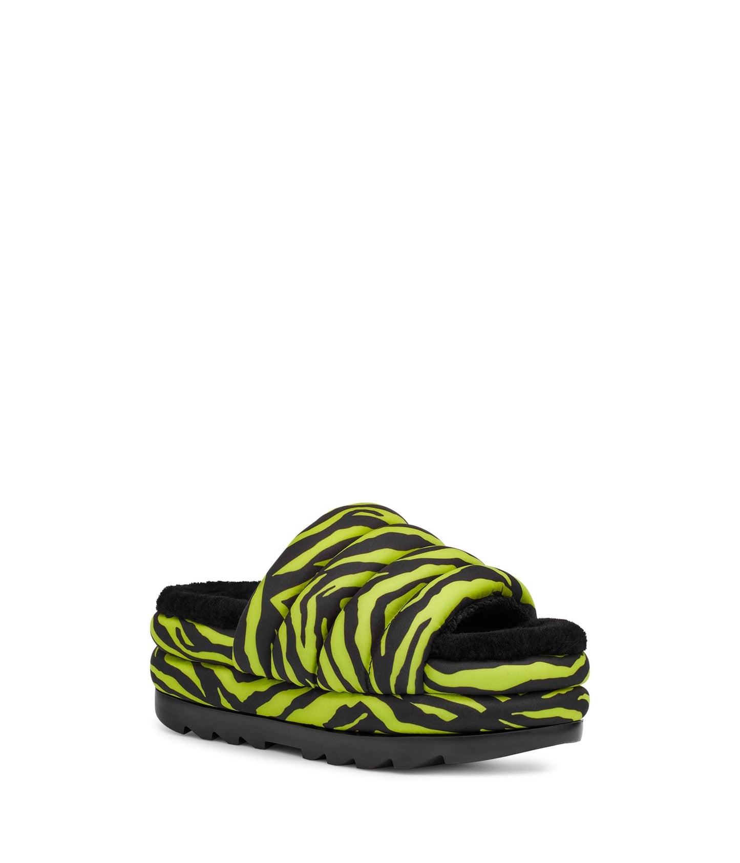 UGG Maxi Slide Key Lime Tiger Print 8 B (M)
