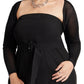 ELOQUII Women's Plus Size Fine Knit Bolero - 14/16, Black Onyx