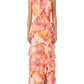 Eliza J Womens Floral Sleeveless Midi Dress Blush Size 8