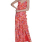 Eliza J Womens Floral Sleeveless Midi Dress Red Multi 14