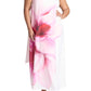 ELOQUII Women's Plus Size One Shoulder Floral Cape Dress