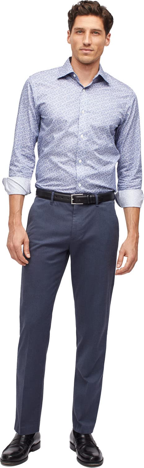 Bonobos Mens Stretch Weekday Warrior Slim Pants, Size: 36W x 30L, Color: Monday Steel Blue Yarn Dye