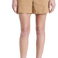Vince Women's Casual Linen Shorts, Almond, Tan, 8