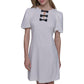 KARL LAGERFELD Paris Womens A line Mini Dress Soft White Black Size 10