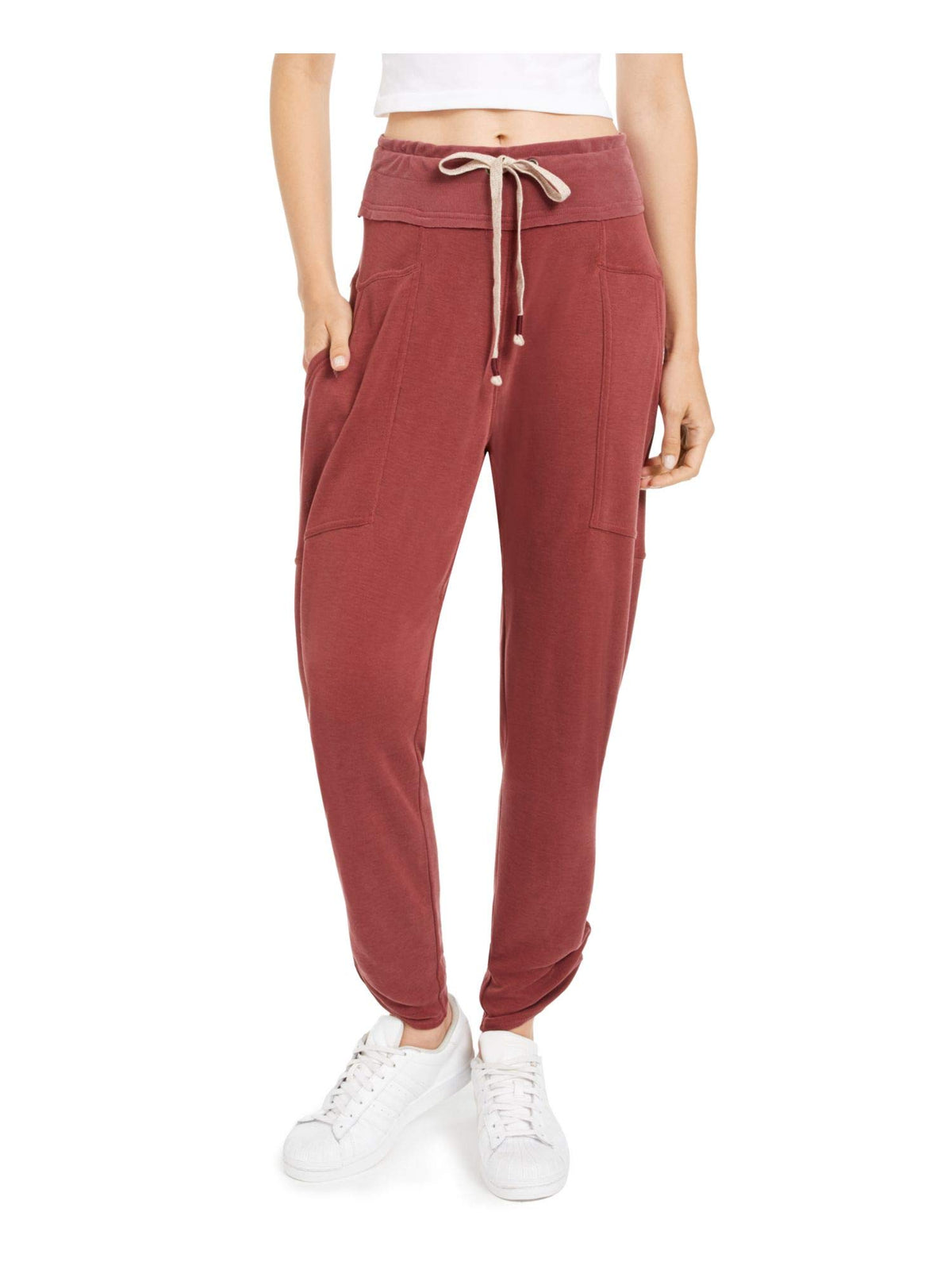 Free People Womens Burgundy Lounge Pants Size Small