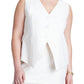 ELOQUII Women's Plus Size Split Hem Suiting Vest - 26, Cream