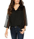 style-co-womens-mixed-media-sheer-sleeve-blouse-black