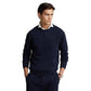 Polo Ralph Lauren Logo Double-Knit Sweatshirt (Aviator Navy) Men's Clothing