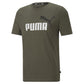 PUMA Mens Graphic Crewneck T-Shirt Green L