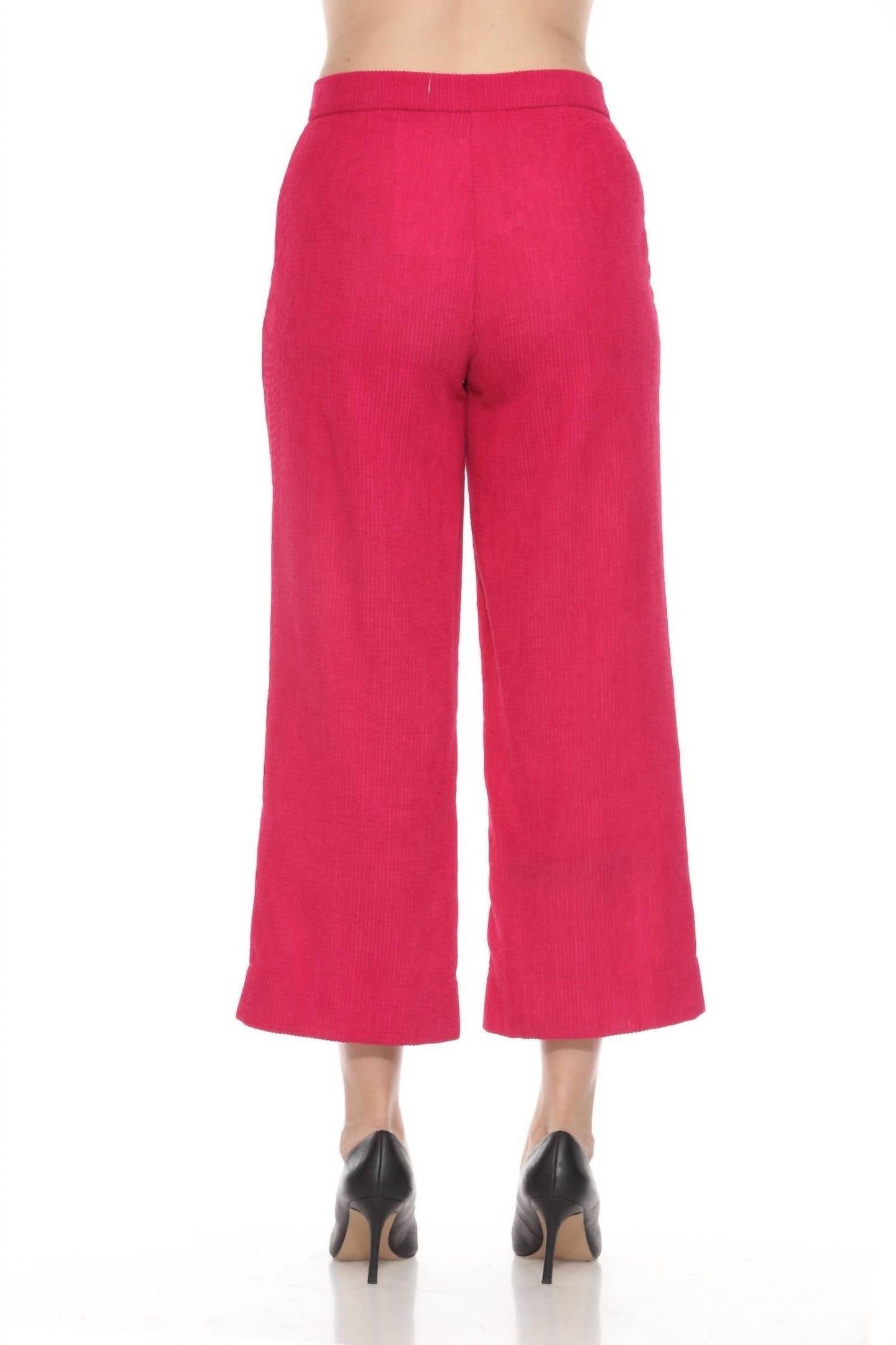 Joseph Ribkoff - Corduroy Cropped Wide Leg Pant