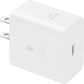 Samsung 45W Wall Charger Power Adapter with Cable Included, Super Fast Charging - White