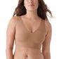 True & Co Body V Neck Bra Bronzed