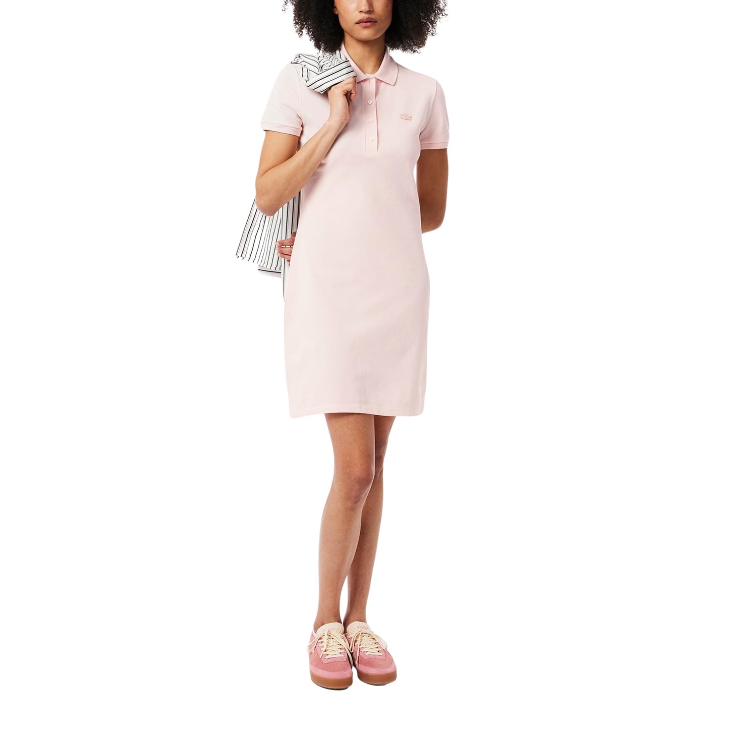 Lacoste Women's Core Collection Slim Fit Short Sleeve Polo Dress, Nidus, 8