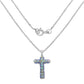 3.32 Carat Genuine Ethiopian Opal and Tanzanite .925 Sterling Silver Pendant
