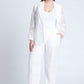ELOQUII Women's Plus Size Pants Burnout Trouser 14 Soft White