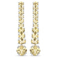 18K White Gold Plated 7.22 Carat Genuine Citrine .925 Sterling Silver Earrings