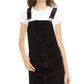 Vanilla Star Womens Black Sleeveless Square Neck Micro Mini A-Line Dress Juniors 9