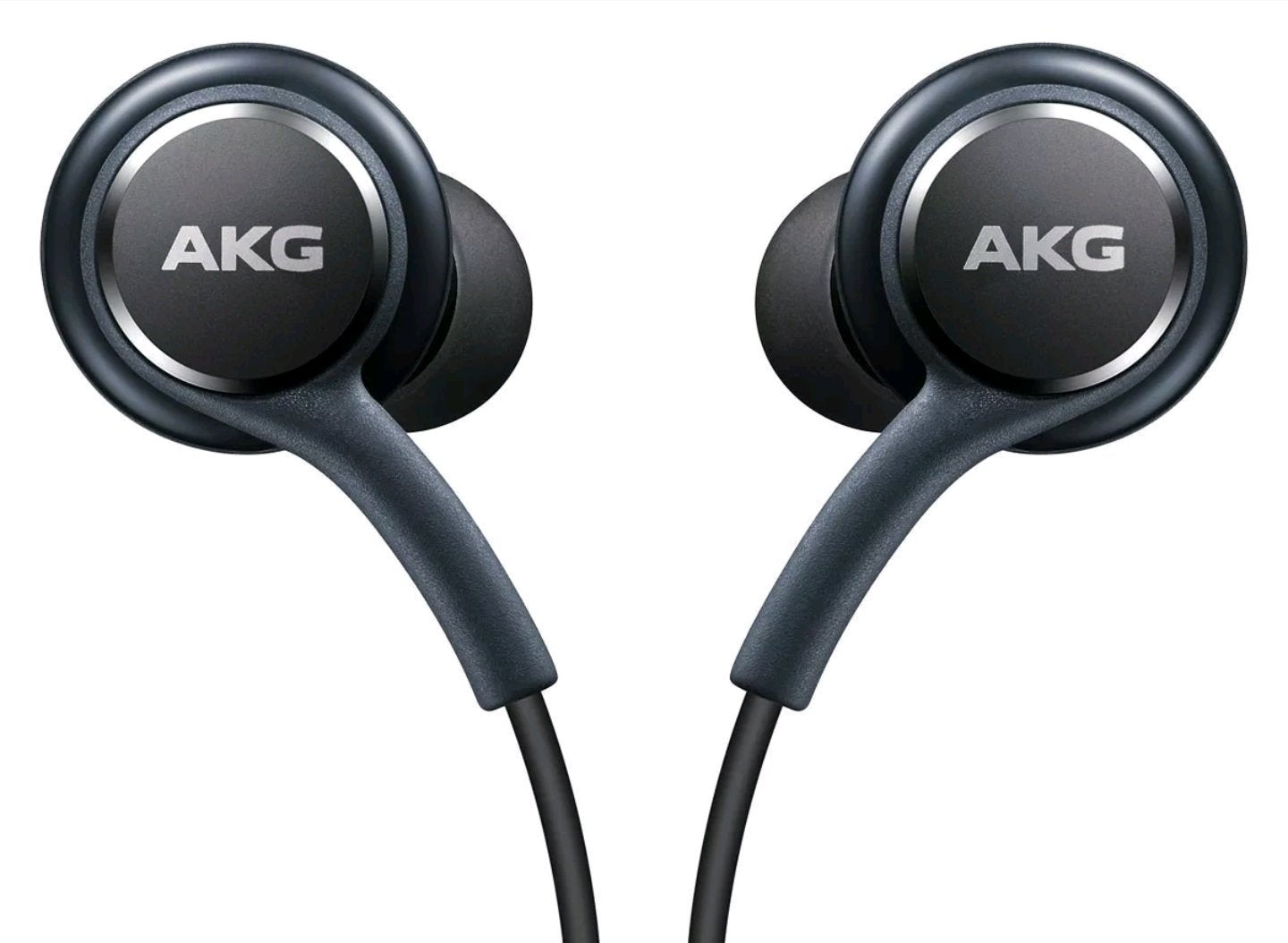 Samsung Earphones by AKG  For Galaxy S8 & S8 Plus W/Extra Ear Gels, Grey, Bulk
