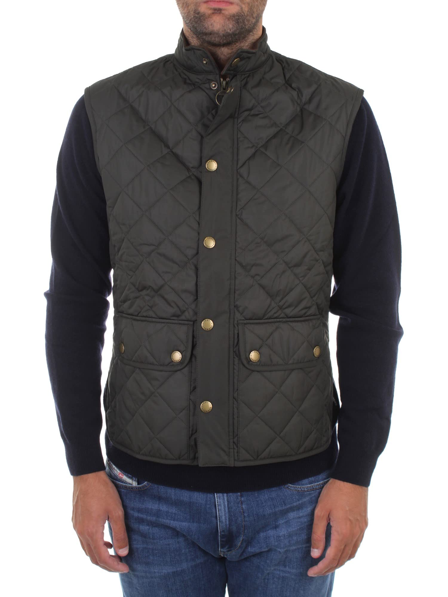 barbour-mens-lowerdale-green-vest