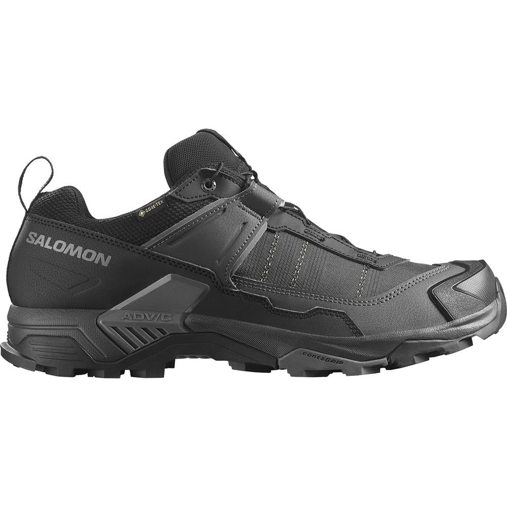 Salomon Men's X Ultra 5 GTX Hiking Sneakers Black Asphalt Castlerock 8.5 Medium