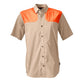 Orvis Men's Short Sleeve Featherweight Shooting Shirt UPF 50 SandBlaze XX Large