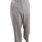 Calvin Klein Women's Zipper-Pocket Cropped Twill Pants Gray Size 4