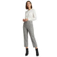Calvin Klein Women's Zipper-Pocket Cropped Twill Pants Gray