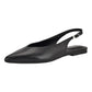 Calvin Klein Women's Galiana Black Leather Flat Size 8