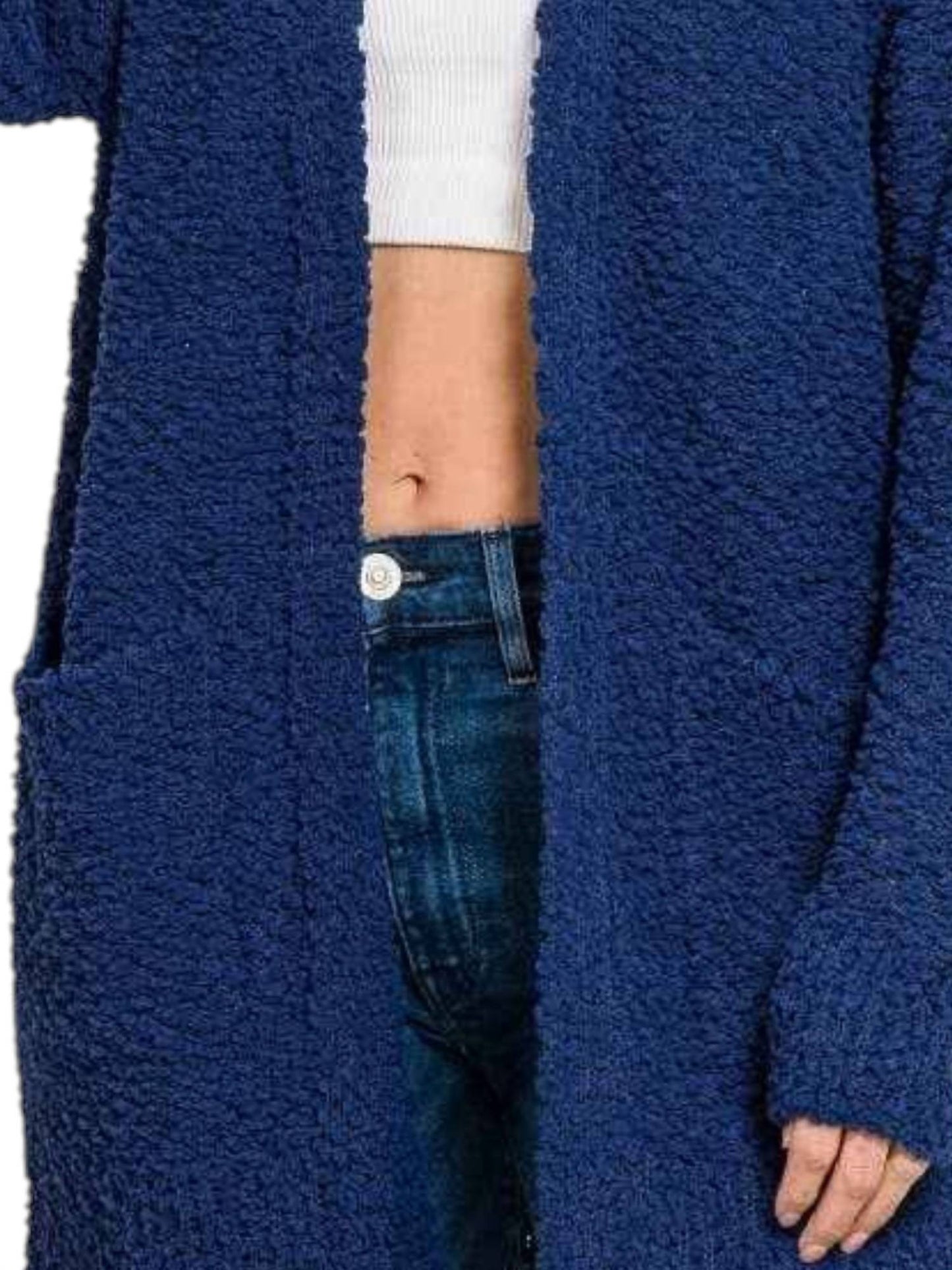 42Pops - Popcorn Sweater Cardigan With Pockets